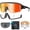 Stealth Blaze, variant on Wildhorn Radke Mtb Cycling Glasses, UV400 Sports Ski Running Sunglasses for Women & Men, Baseball Glasses W/3 Swap Lenses
