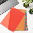 thumbnail image 3 of Shisuyan 1 Set Loose-leaf Binder Divider Paper Dividers Notepad Dividers Plastic Binder Dividers Notepad Tabs Colored Tabs Colored Page Markers Notepad Index Dividers A4, 3 of 9