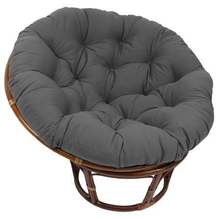 Twill Papasan Cushion, 1 Count (Pack of 1), Steel Grey