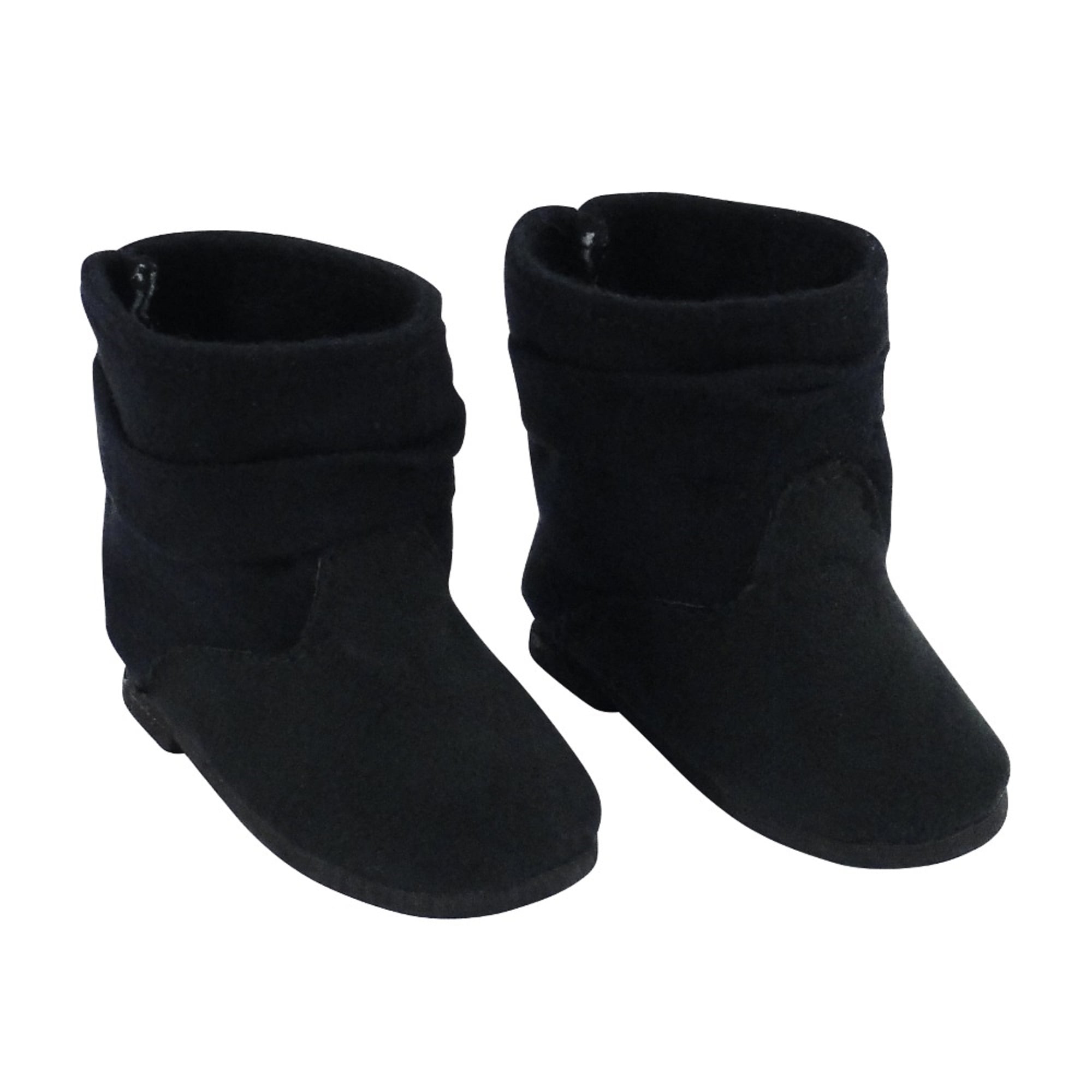 12/' DOLL SHOES BLACK BOOTS FOR DOLLS W// BIG FEET