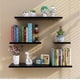 thumbnail image 1 of Repisas Flotantes - Set de 4 Estantes Minimalistas Paredes 20cm, 30cm, 40cm y 50cm,(15cm Ancho), para Decoración de Decorar tu Cocina, Baño, Sala, Cuarto (Negro), 1 of 8