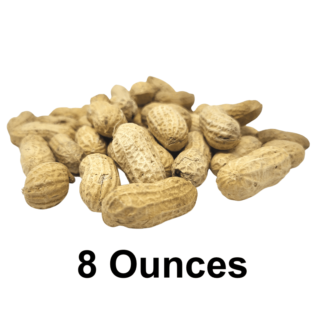 Small bag of Peanuts in Shell for Squirrels, Birds, Deer, Chipmunks, Raccoons and Outdoor Wildlife, 8 Ounces