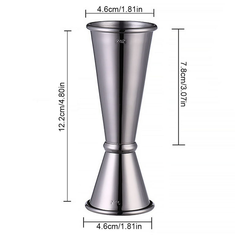 1/ 2 ozDouble Cocktail Jigger Measure Cup with Measurements Scale Inside