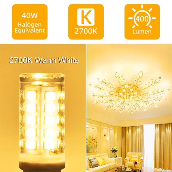 4PCS Deep Dimming No flicker G9 4W LED Lamp Led Corn bulb SMD 2835 32LEDS 220V Replace halogen lamp light Pure white/Warm white