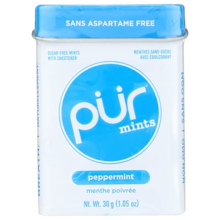 Pack of 12, Pur Mints Peppermint, 1.05 oz