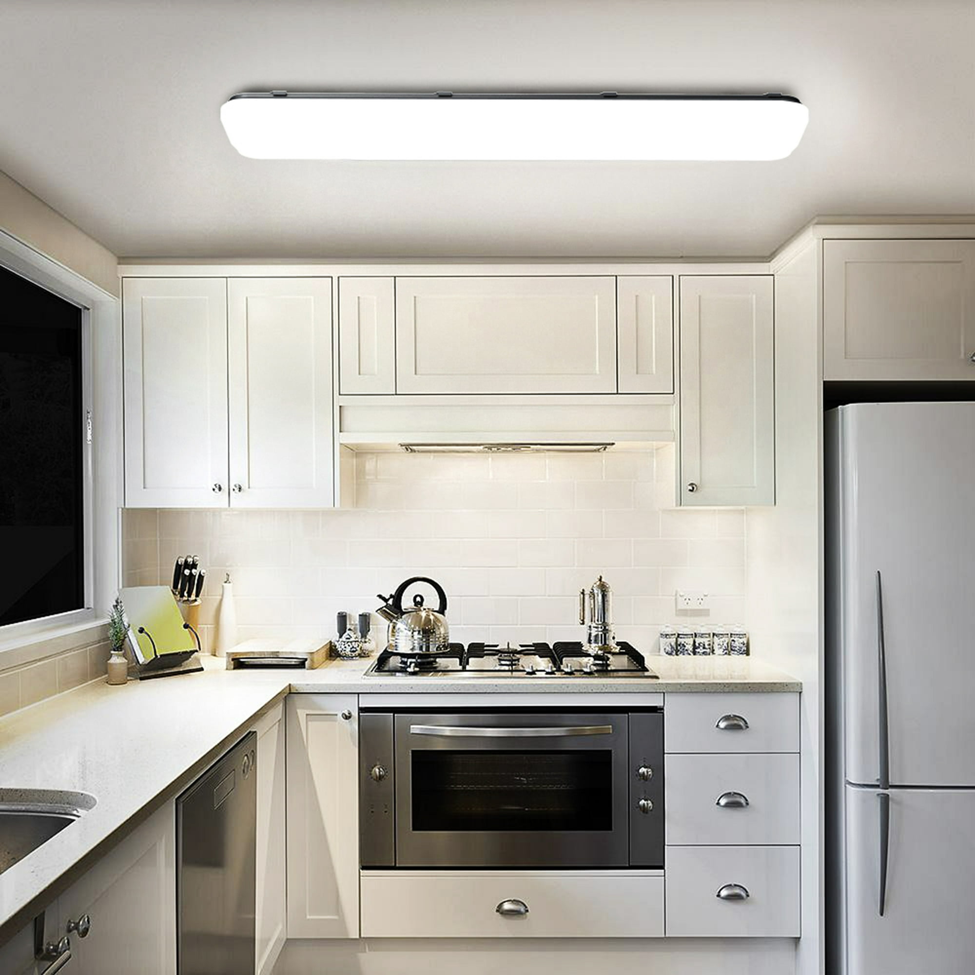 Honeywell 4' Dimmable LED Flush Mount Ceiling Light Honeywell 4' Dimmable LED Flush Mount Ceiling Light