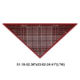thumbnail image 4 of Unique Bargains 1 Pc Silk Scarf Plaid Neck Scarf Red White, 4 of 5