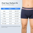 thumbnail image 6 of CARER Mens Incontinence Boxer Briefs 2 Pack Leakproof Urinary Incontinence Underwear for Men with Front Absorbent Area, 6 of 8