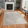 thumbnail image 5 of LaDole Rugs 5x8 Living Room Premium Cotton Washable Area Rug | Medallion Home Decor Boho Carpet For Living Room, Bedroom, Dining Floor |Beige Ivory, 5x7, 5 of 5