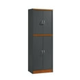 thumbnail image 2 of Pemberly Row 4-Doors Wood Kitchen Pantry in Gray Oak Wood, 2 of 6