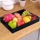 thumbnail image 4 of Bandeja para servir color negro, acrílico decorativo, con asas para cocina, comedor, mesa, encimera otomana, 16 x 12 pulgadas, 4 of 6