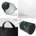 thumbnail image 4 of XMXT Collapsible Laundry Basket, Retro Flag Dinosaur Pattern Waterproof Laundry Hamper, 40L Black, 4 of 8