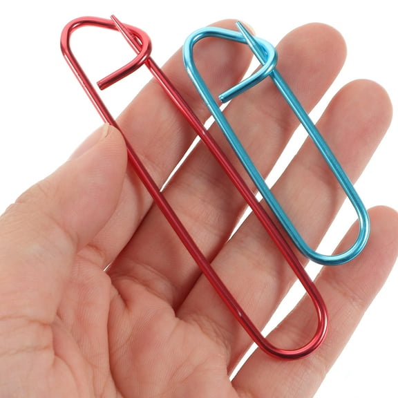 BESTOYARD DIY Stitch Holders Stitch Holders for Knitting Assorted Color Aluminium 50pcs