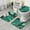 Green Marble Color, variant on White Marble Copper Line Pattern Bathroom Rugs Sets 3 Piece,Toilet Cover Set,Absorbent Non Slip Bathroom Mats Sets with U-Shaped Contour Rug Toilet Rug Set