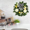 thumbnail image 6 of Garvee Lemon Wreath for Front Door, 20 Inch Spring Summer Wreath with Artificial Lemon Peony Flower and Bow, for Farmhouse Home Kitchen Party Wall Window Indoor Outside Decor, 6 of 8