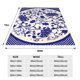 thumbnail image 3 of Balery Blue And White Porcelain Pattern Manta de Felpa Suave y Acogedora – Cobija de Franela Aterciopelada para Cama, Lavable y Cálida para Sofá, Mascotas, Transpirable-40"x30", 3 of 7