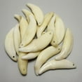 thumbnail image 3 of Natural Wolf Fang Pendant Wholesale Teeth 4/8PCS Retro Black Teeth Tribal Design US, 3 of 9