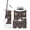 Color 4, variant on Bathroom Accessory Set 6 Piece Modern red golden maroon Gold marble Golden veins Trash can, Toothbrush Holder, Toothbrush Cup, Soap Dispenser, Soap Dish, Toilet Brush Holder