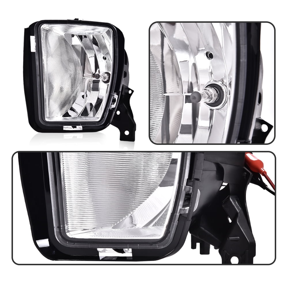 PIT66 Fog Light Fit for 13-18 Dodge Ram 1500 Pickup/2019 Dodge Ram 1500 Classic Fog Lamp Assembly Driver & Passenger Side Left/Right