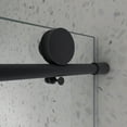 thumbnail image 4 of 6076 Brushed Gold Frameless One Fixed and One Shifted Shower Door, 4 of 6