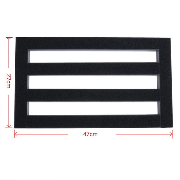 Soidarity Tablero de Pedal de efecto de guitarra, Pedalboard de aleación con correas de Cable de gancho y bucle, accesorios de instrumentos musicales para Accesorios para instrumentos musicales Soidarity OD008683-00