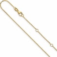 thumbnail image 1 of 14K Yellow Gold Jbsp's 1.2mm Flat Cable 1In+1In Adjustable Chain (18 X 1.2) Made In Italy 1380-16+2, 1 of 4