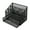 Black, variant on Iron Mesh Desk Pen Organiser 5 Compartments File Letter Tray with Sliding Drawer
