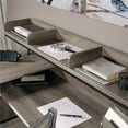 thumbnail image 6 of Pemberly Row Wood and Metal L-Shape Computer Desk in Northern Oak, 6 of 15