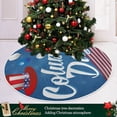 thumbnail image 6 of FMSHPON American Flag Tree Skirt Independence Day Xmas Christmas Tree Skirt Stand Mat for Holiday Party Decoration Indoor Outdoor 48 inches, 6 of 6