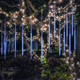 thumbnail image 3 of RisingPro LED Meteor Shower Rain Lights Waterproof Xmas Decoration Light Falling String Lights for Wedding Party Christmas Lights Connectable, 3 of 4