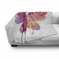 thumbnail image 3 of Watercolor Soft Flannel Fleece Throw Blanket, Aquarelle Butterfly in Vibrant Colors Wings Artwork, Cozy Plush for Indoor and Outdoor Use, 70" x 90", Fuchsia Salmon and Pink, by Ambesonne, 3 of 6