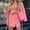 Pink, variant on ZAZYULZ Women's Casual Solid Long Sleeve Suits Button Coat High Waist Pocket Short Skirt Two Piece Set(Pink,L)