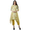 thumbnail image 2 of Moomaya Ensemble Tunique Indienne Pantalon Manches 3/4 Imprimé Femme Kurta Kurti, 2 of 6