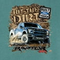 thumbnail image 2 of Wild Bobby, Ford F-150 Raptor Built Touch Offroading Hit The Dirt, Cars and Trucks, Front and Back Garment-Dyed Short Sleeve Tees, Emerald, Medium, 2 of 3