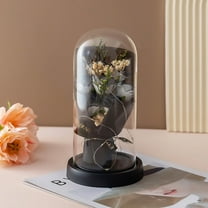 Valentines Day Gifts For Girlfriend & Wife, Girlfriend Presents,Cool Gifts To Get Your Girlfriend,Preserved Rose Night Light in Glass/ Dome,Valentine's Day Decorations