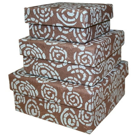 Sustainable Threads Spiral Nesting Jewelry Boxes (Set of 3)