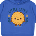 thumbnail image 3 of Inktastic Little Latka Cute Hanukkah Design Toddler Hoodie, 3 of 4