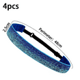 thumbnail image 2 of Diadema ancha ajustable antideslizante con purpurina brillante para mujeres, niñas y adolescentes, 2 of 5