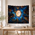 thumbnail image 5 of Moonlit Night Sky Over Forest Canopy Dreamy Celestial for Space Lovers, Celestial Nature Wall Art Housewarming Gift Tapestry Wall Hanging for Bedroom and Living Room, 5 of 7