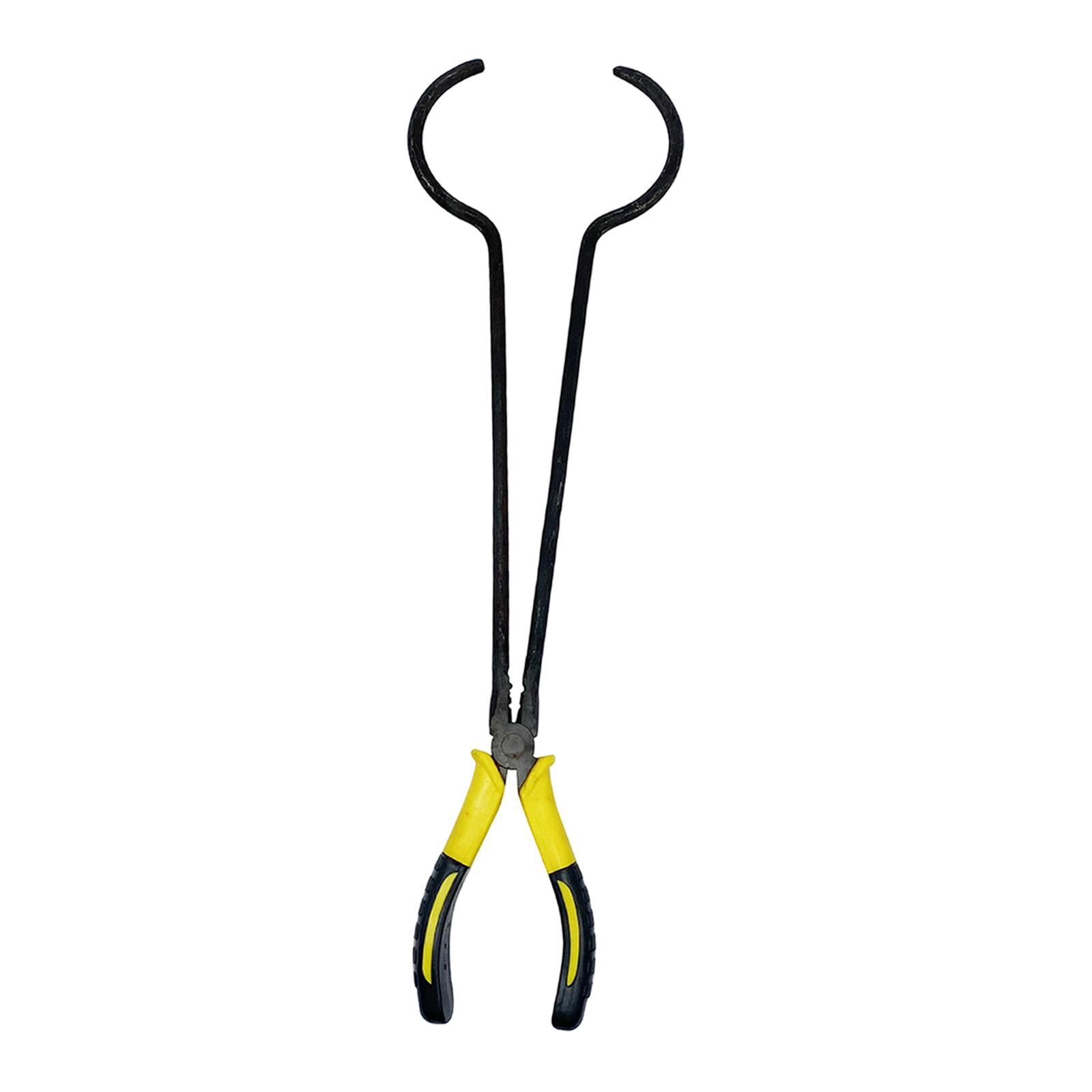 Crucible Tongs Furnace Clamp Jewelry Making Heat Resistant Rubber Grip Laboratory Metal Casting