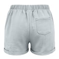 thumbnail image 4 of Kids Active Shorts Comfortable Grey Shorts High Waisted Beach Shorts 6-7 Years, 4 of 4