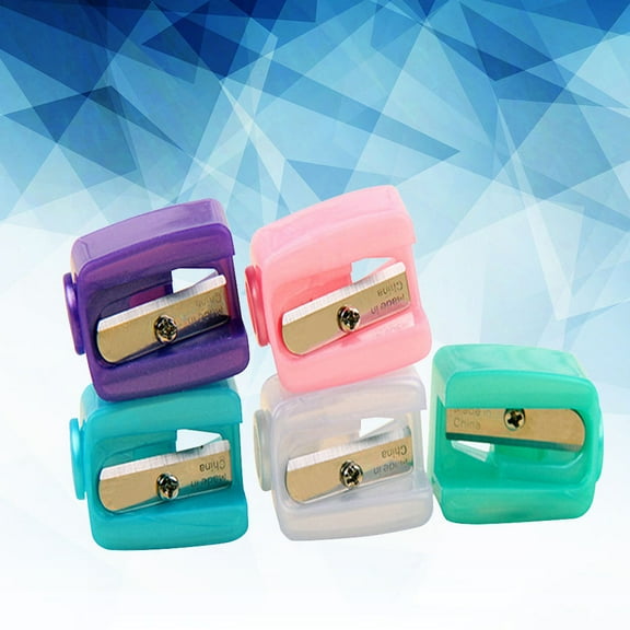 LEORX 5pcs Cosmetic Pencil Sharpener for Eyebrow Makeup Fun Easy to Carry and Use Assorted Color