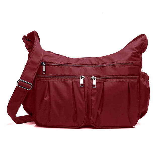 VOLGANIK ROCK Bolsos cruzados para mujer, bolsos de hombro, bolso de viaje de nailon ligero e impermeable, bolsos de bolsillo para mujer