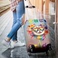 thumbnail image 3 of Peace Love Pride Scottish Fold with Rainbow Sunglasses LGBT LGBTQ+ Travel Luggage Cover Cat Lover Kitten Owner Gifts Suitcase Dust Protective Decor - 01004, 3 of 5