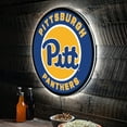 thumbnail image 6 of Pitt Panthers LED XL Round Wall D-cor, 6 of 6