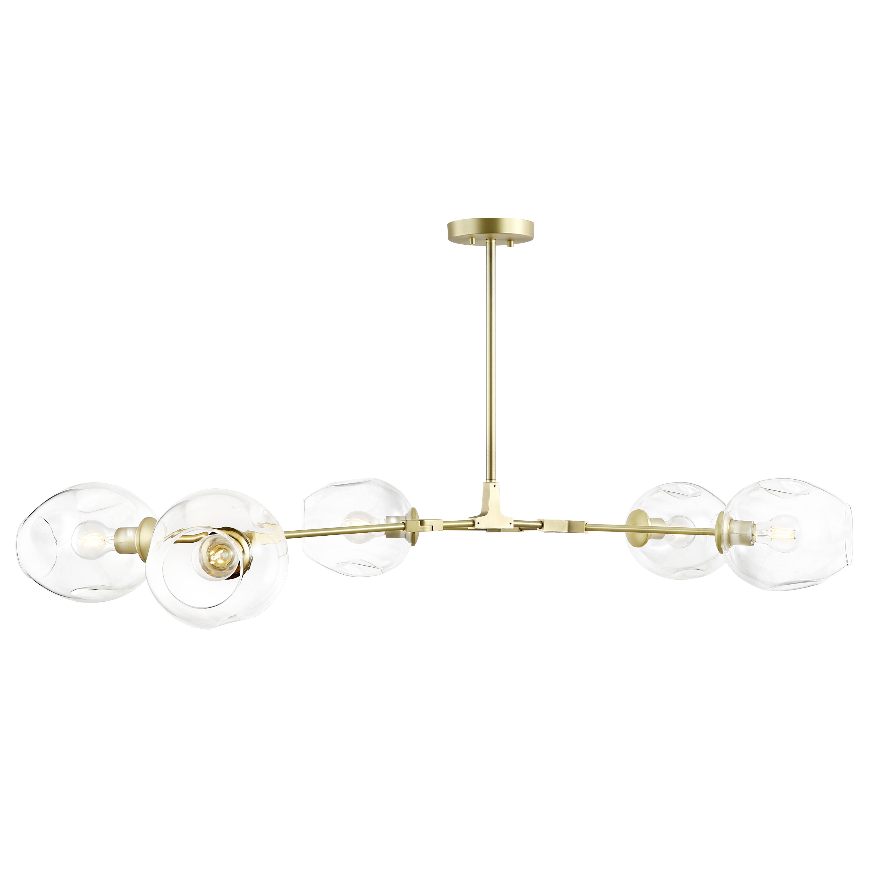 Light Society Thurston 5Light Brass Finish Chandelier