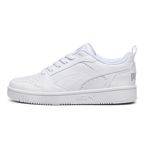 Tenis Puma Rebound V6 Lo JR UNISEX 393833-03 blanco 22.5
