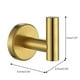 thumbnail image 5 of Kearding Ganchos para abrigos de acero inoxidable 304, gancho para toallas blanco montado en la pared, herramientas duraderas antioxidantes en cajas, Accesorios de baño dorado Kearding HA011317-03B, 5 of 6