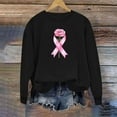 thumbnail image 3 of successthop Breast Cancer Sweatshirts for Women Graphic Oversized Plus Size Crewneck Long Sleeve Sweater Pullover Top XS, 3 of 4