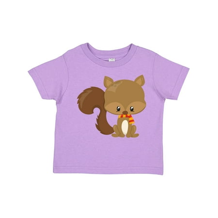 

Inktastic Cute Squirrel Baby Squirrel Squirrel with Scarf Gift Toddler Boy or Toddler Girl T-Shirt